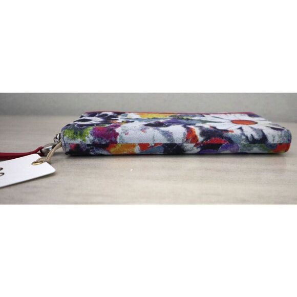 HOBO CB-32477 Women's Pink Poppy Floral Print Max Large Zip Around Wallet - Picture 4 of 12